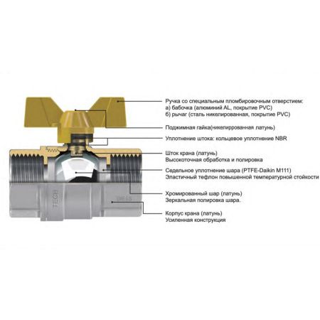 Кран шаровой усиленный для газа 1/2