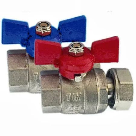 Кран шаровой с накидной гайкой 1