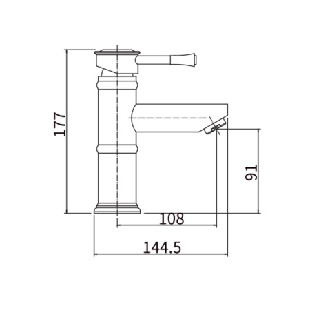 Смеситель для умывальника Fashun A51008