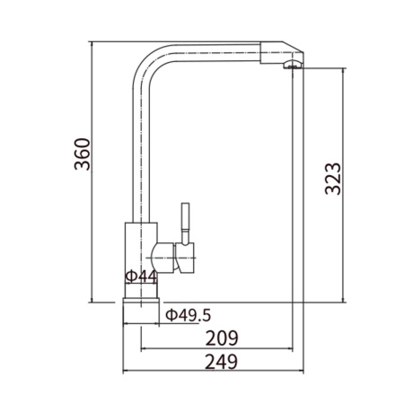 Смеситель для кухни Fashun A54909
