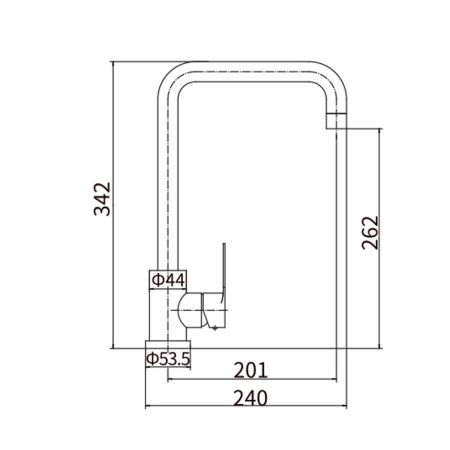 Смеситель для кухни Fashun A54201