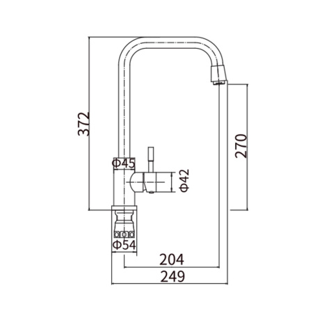 Смеситель для кухни Fashun A54909-A