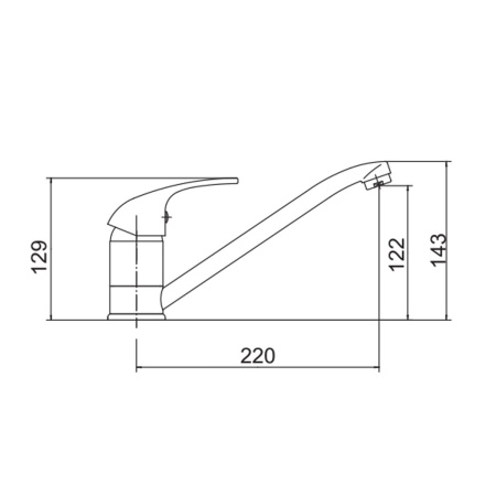 Смеситель для кухни Fashun A4203