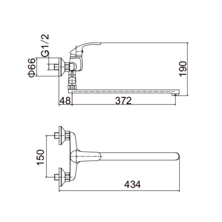 Смеситель для ванны Fashun A2236