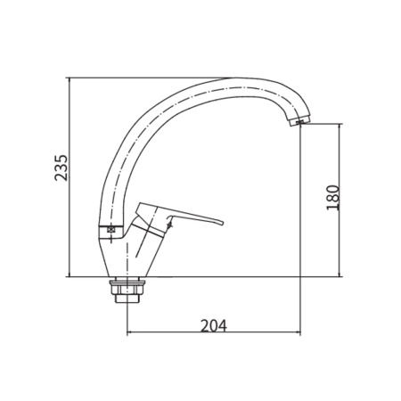 Смеситель для кухни Fashun A4113-2