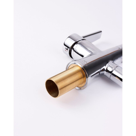 Смеситель для кухни Fashun A4382-12 с гибким изливом серый