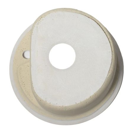 Мойка для кухни врезная Агата AG1C10 бежевая из кварца, 45*45 см без сифона