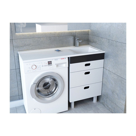 Раковина для ванной MARKO Марсал 120 над стиральной машиной правая без кронштейна