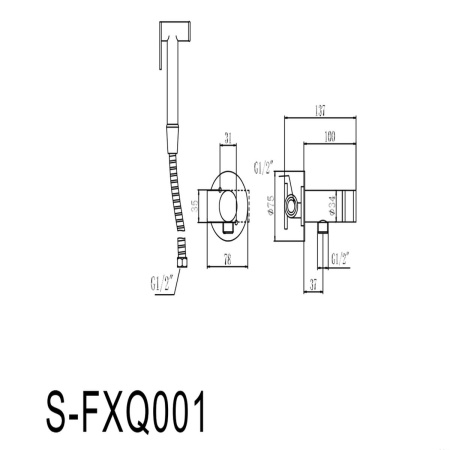 Смеситель для биде Savol S-FXQ001