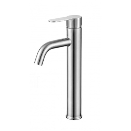 Смеситель для раковины Fmark FS8211 с высоким изливом сатин