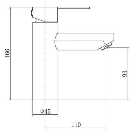 Смеситель для раковины Fashun A51101-7 черный