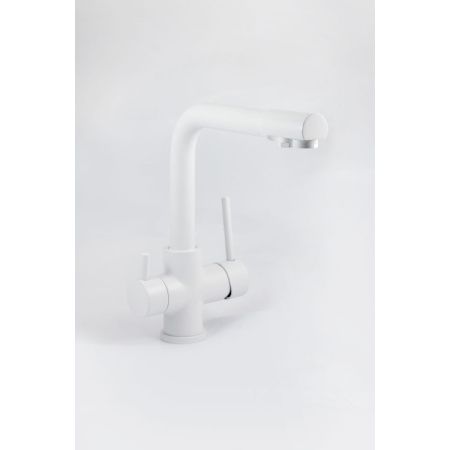 Смеситель для кухни Gross Aqua Ecolife 3120609MW с подключением к фильтру воды белый