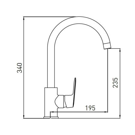 Смеситель для кухни Gross Aqua Flat 3119520C-В02