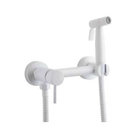 Смеситель для биде Fashun A57503-8 с гигиенической лейкой белый