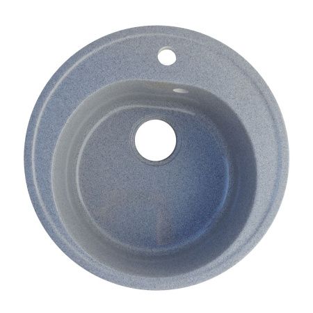 Мойка для кухни врезная Агата AG7C3 серая из кварца, 50*50 см без сифона