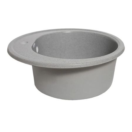 Мойка для кухни врезная Агата AG7C3 серая из кварца, 50*50 см без сифона
