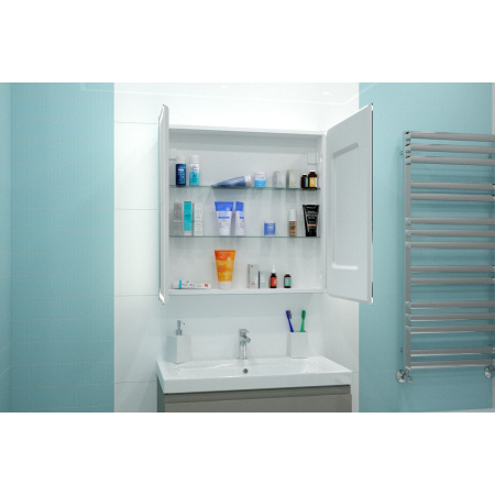 Зеркало-шкаф Elliot LED 1000х800 c датчиком движения, розеткой МВК031