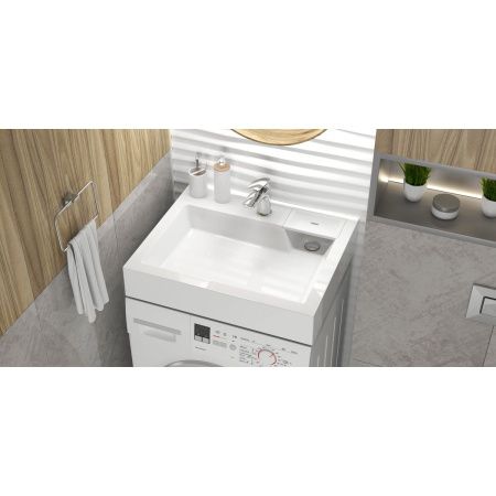 Раковина для ванной MARRBAXX Шарм V63 (сигн.бел.) Granit  Д-600мм, Ш-500мм, Г-110мм