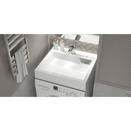 Раковина для ванной MARRBAXX Энигма V62 (сигн.бел.) Granit  Д-600мм, Ш-550мм, Г-110мм