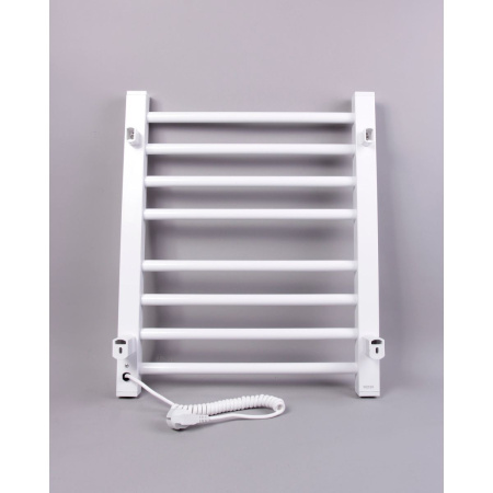 Полотенцесушитель BRIMIX 08061W Белый глянец электрический лесенка 600 х 500 х 100 мм на 8 перекладин 190 W