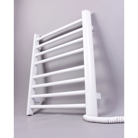 Полотенцесушитель BRIMIX 08061W Белый глянец электрический лесенка 600 х 500 х 100 мм на 8 перекладин 190 W