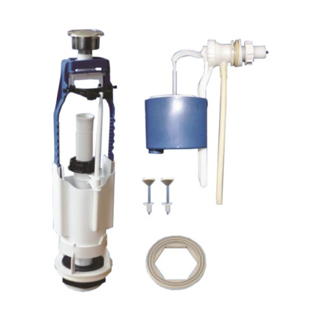 Комплект арматуры в бачок Уклад А 105.54.14.3 со штоковым клапаном выпуска