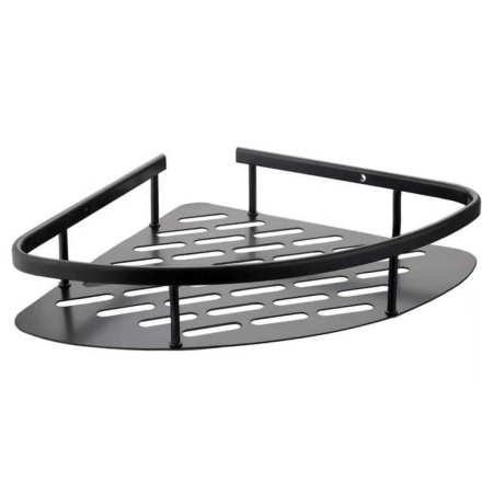 Полка угловая FASHUN для ванны из алюминия Черная A7325-7