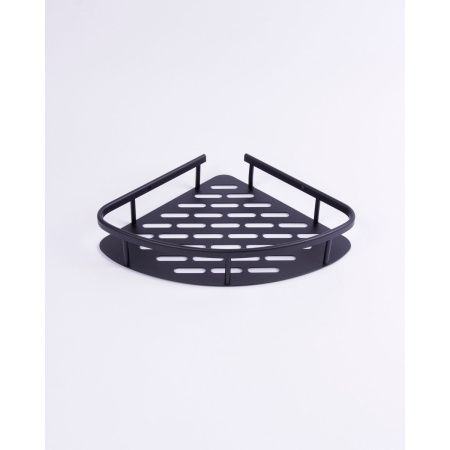 Полка угловая FASHUN для ванны из алюминия Черная A7325-7