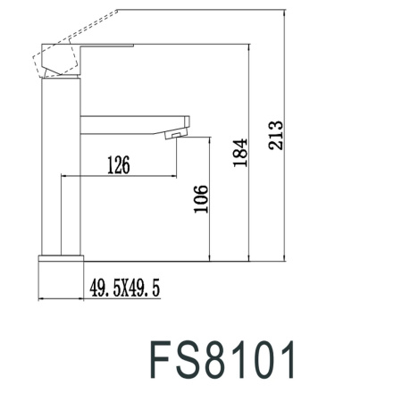 Смеситель для раковины Fmark FS8101 сатин