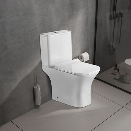 Унитаз-компакт напольный OLIVE’S PORTO PR31126DP Белый безободковый