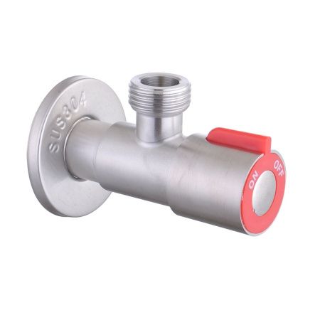 Кран угловой 1/2"х1/2" Нр/Нр Fmark FS(001)10 Inox горячая вода