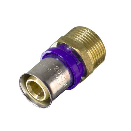 Муфта переходная ф16х1/2" НР/пресс TIM F-S1602MN