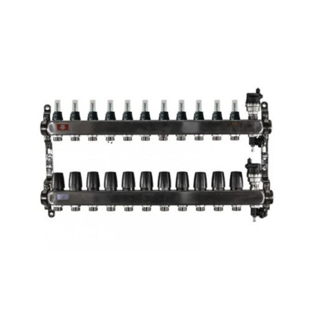 Коллекторная группа с расходомерами 1" Tim KCS5011 Квадрат на 11 ходов