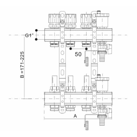 Коллекторная группа с расходомерами 1