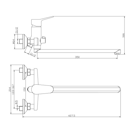 Смеситель для ванны Olive's Nevada 03221NV