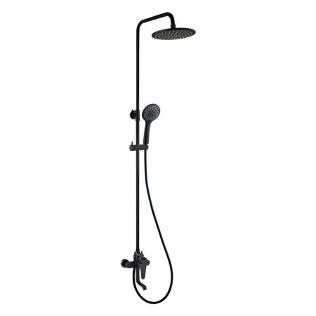 Душевая система OLIVE'S Barros 22511-1BRB Черный со смесителем и тропическим душем