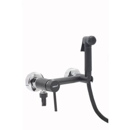 Смеситель для ванны Dikalan F6001-7 с гигиенической лейкой черный