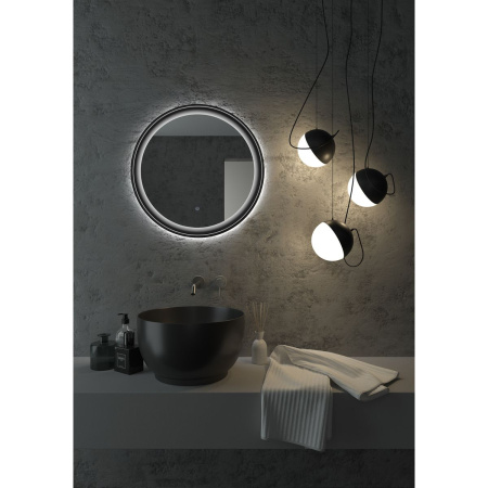 Зеркало D800 Planet Black Led с бесконтактным сенсором ЗЛП684