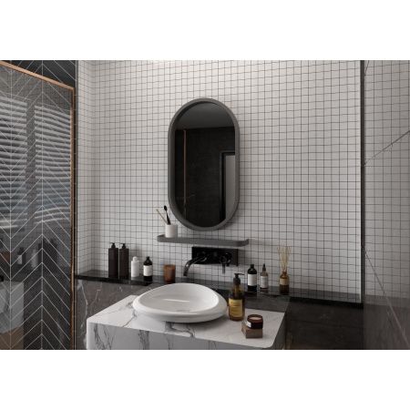 Зеркало Prime Gray LED 450х800 в МДФ раме ЗЛП1079