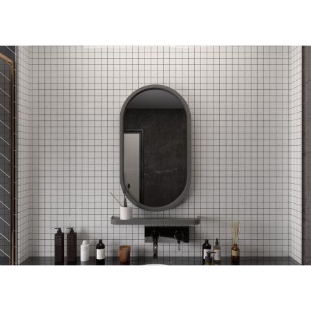 Зеркало Prime Gray LED 450х800 в МДФ раме ЗЛП1079