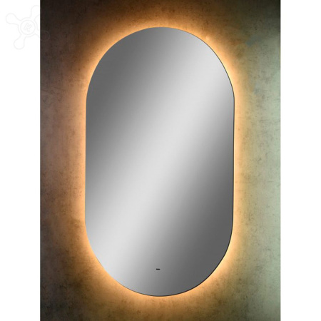 Зеркало Fleur LED 700х1200 с бесконтактным сенсором, теплая подсветка ЗЛП328