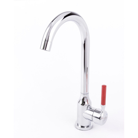 Смеситель для кухни Fashun A54023 ручка красная