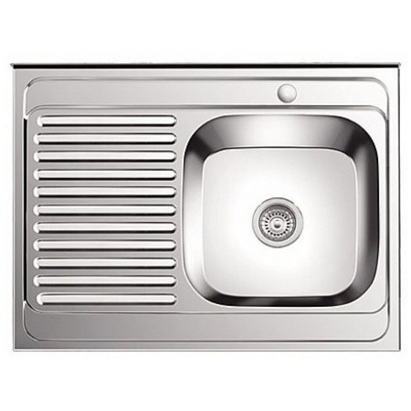 Мойка для кухни накладная LEDEME L98060-6R из нержавеющей стали, 80*60 см с сифоном