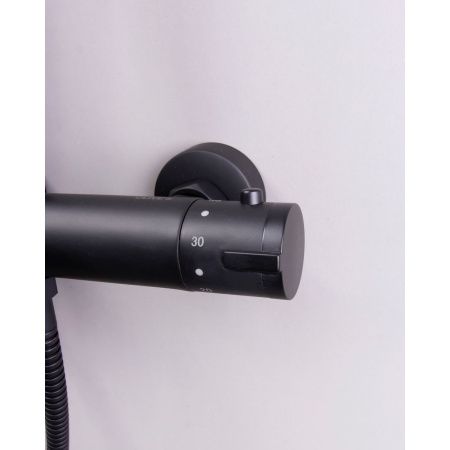 Душевая система OLIVE'S TERMO 34291TMB Черный с термостатом