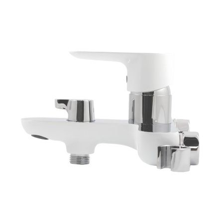 Смеситель для ванны Gross Aqua 2515288СW Space White Chrome белый