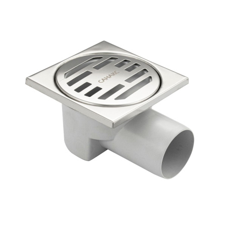 Трап Санакс 00013 пластиковый крышка из нержавейки горизонтальный