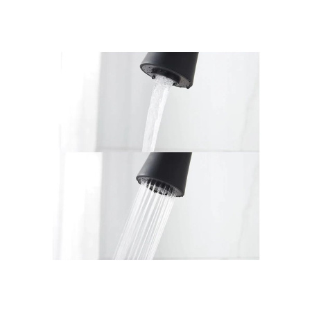 Смеситель для кухни FASHUN A4466+A7356 c гибким изливом белый