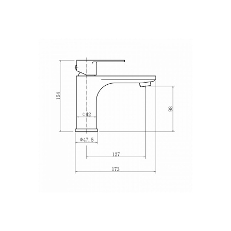 Смеситель для раковины FASHUN A51119-17 графит