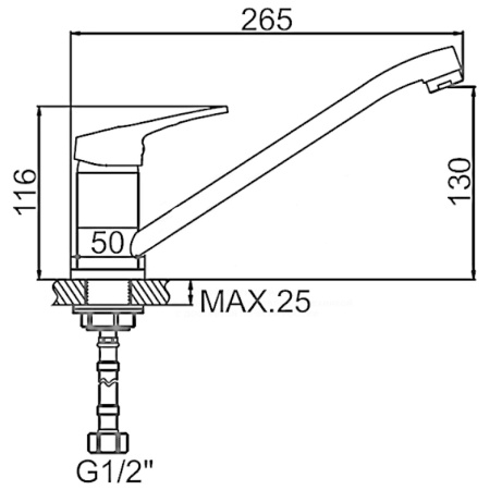 Смеситель для кухни Loffrey LF84913