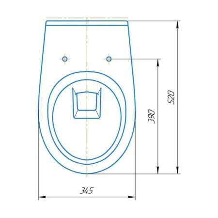 Унитаз подвесной РИО Люкс (с микролифтом) ROSA 30745